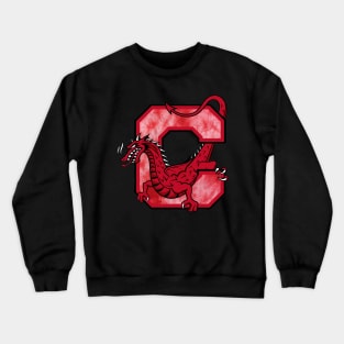 Cortland Red Dragon tie dye Crewneck Sweatshirt